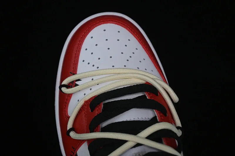 All categories Nk SB Dunk Series Nk SB Dunk Low High-end customized low-top sneakers Nike SB Dunk Low white black red strap low-top casual sneakers DD1391-602